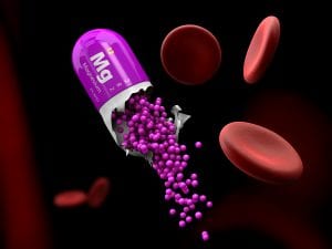 3D image of a purple pill devolving 
